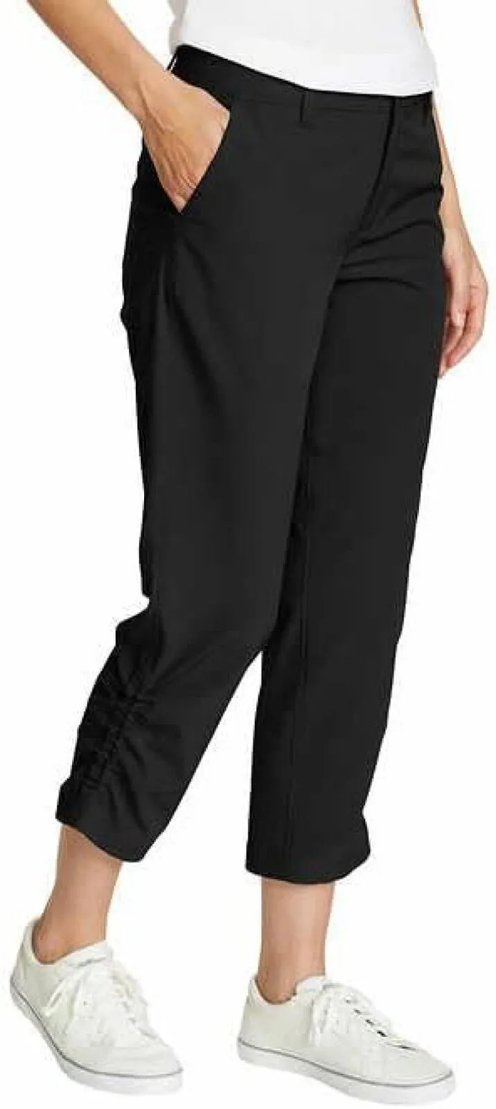 Eddie Bauer Capri Pants Side Zipper Cargo Pocket Ripstop Capri Pants 1767954