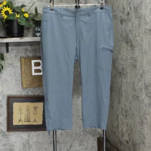 Eddie Bauer Capri Pants Side Zipper Cargo Pocket Ripstop Pants 1767954 Gray 14