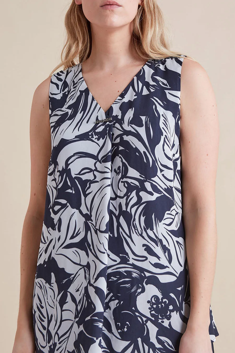 ELEGANT PRINTED BLOUSE