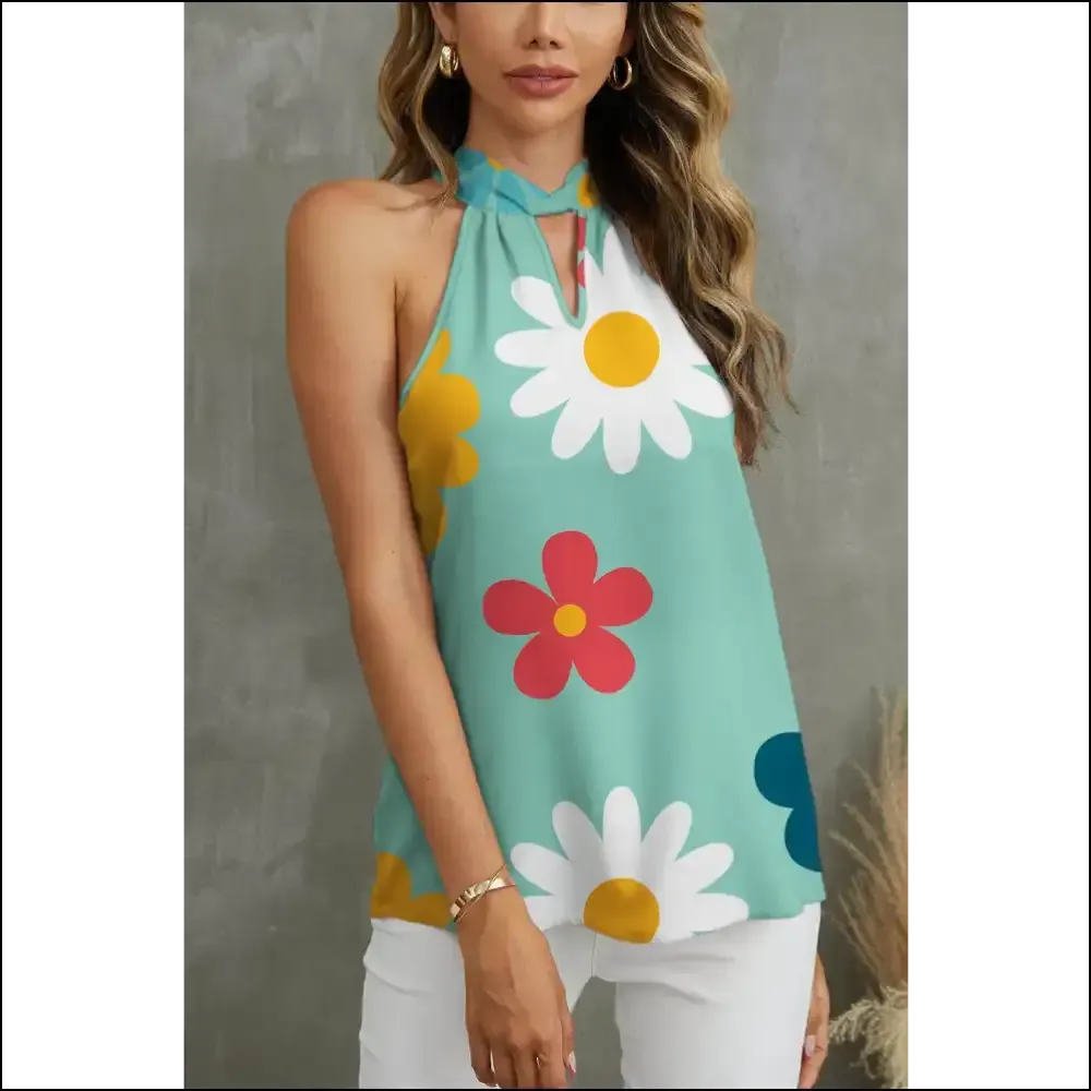FAM-FAM Flower Grecian Neck Tank