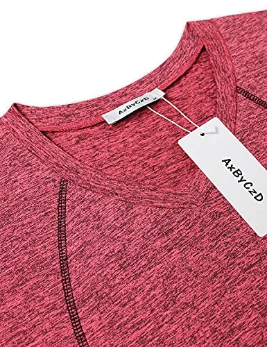 Fashion Tops for Women Dressy,Sports Workout Hiking Short Sleeve V Neck Active Shirts Soft Comfortable Tunics Training Weight Lifting Fitness Clothes Daily Leisure Wear Pink Large