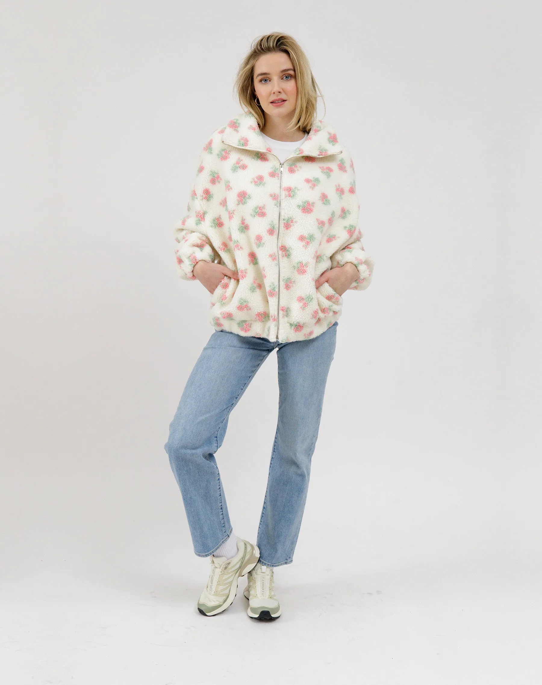 Floral Sherpa Jacket