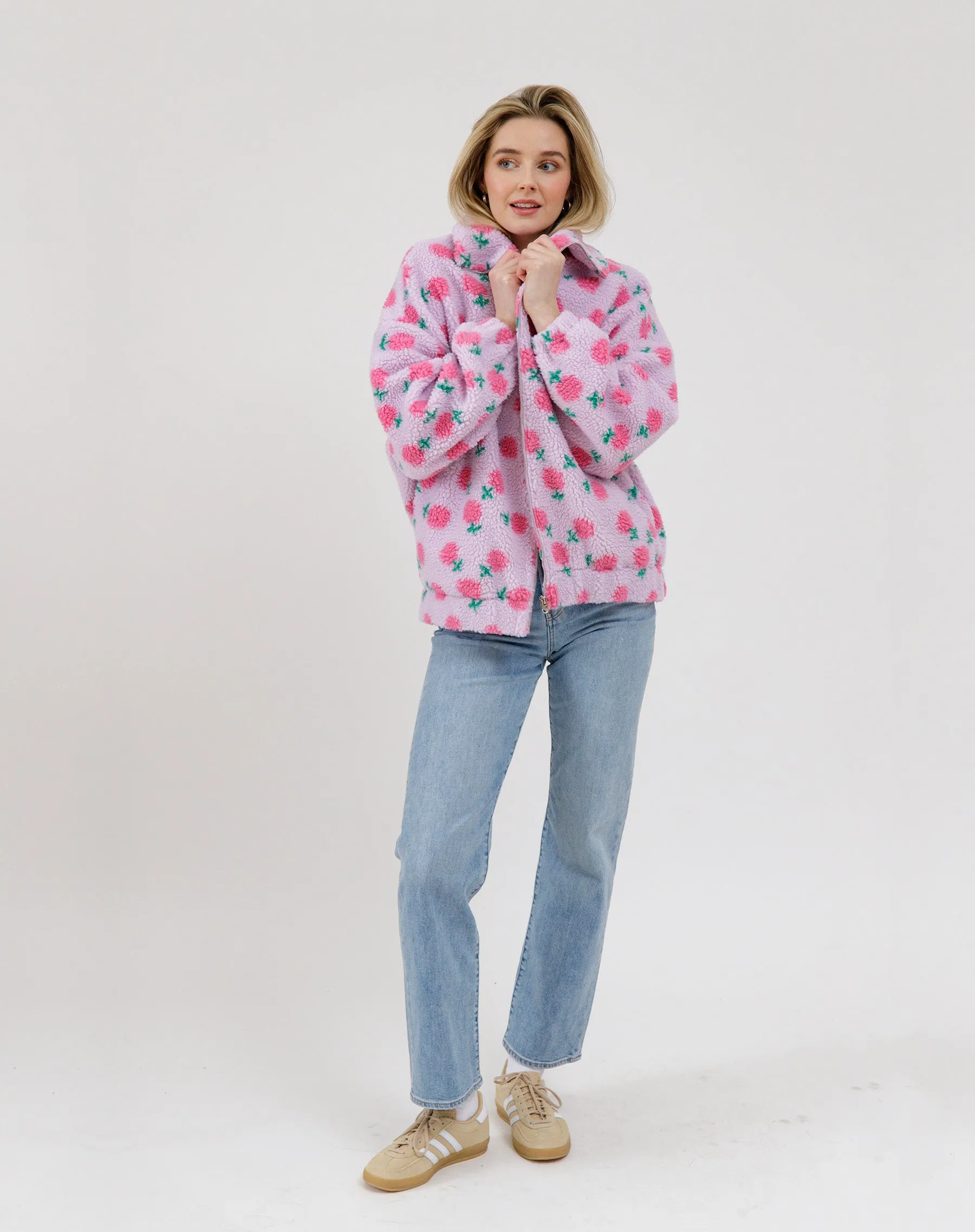 Floral Sherpa Jacket