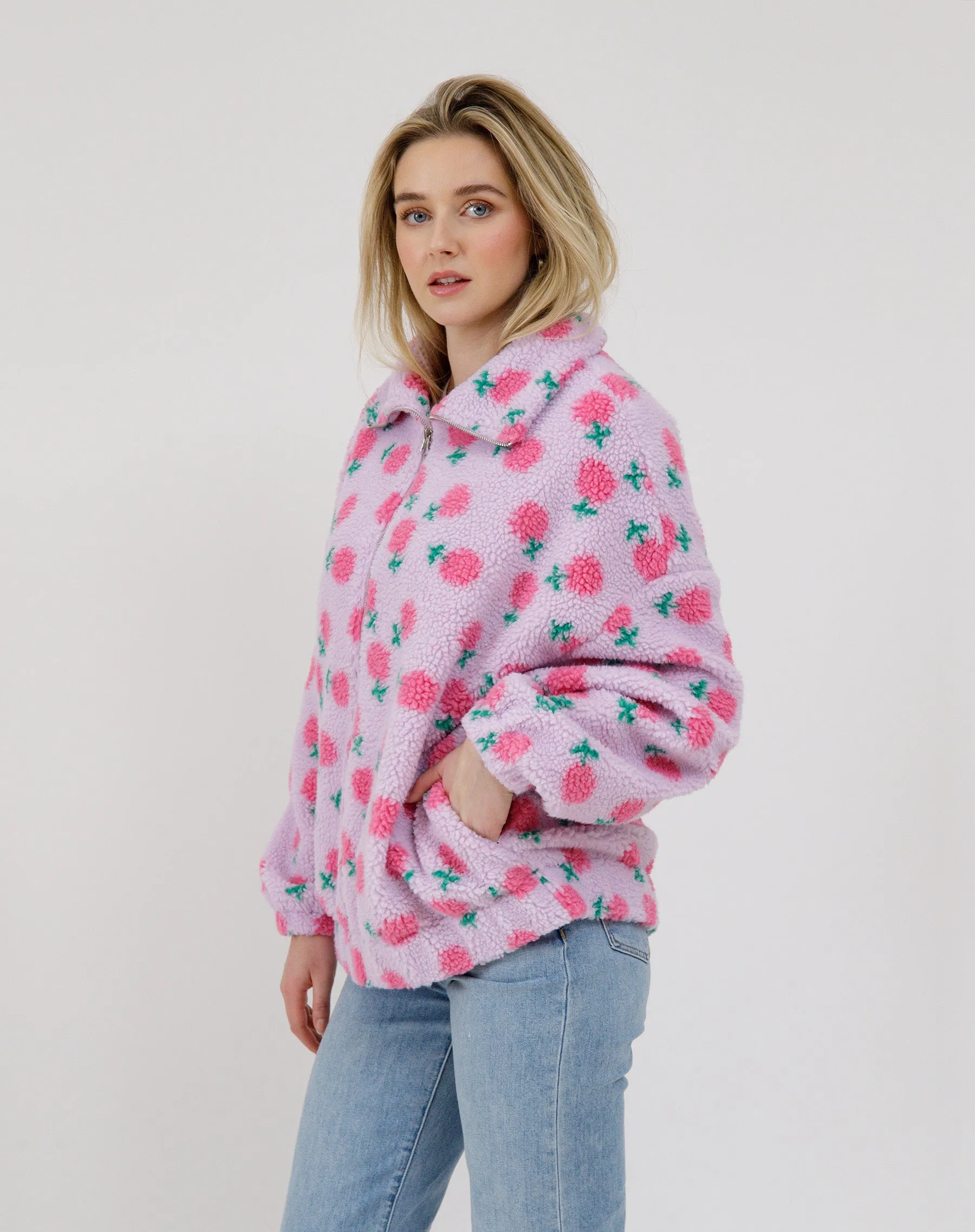 Floral Sherpa Jacket