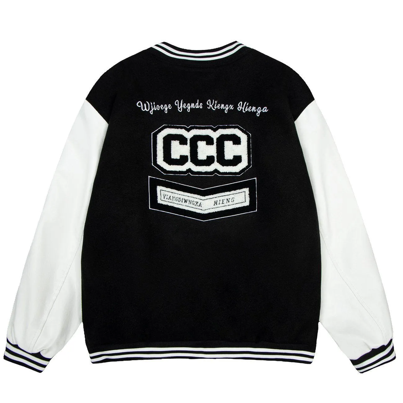 Four-leaf Clover Embroidery Winter Coats