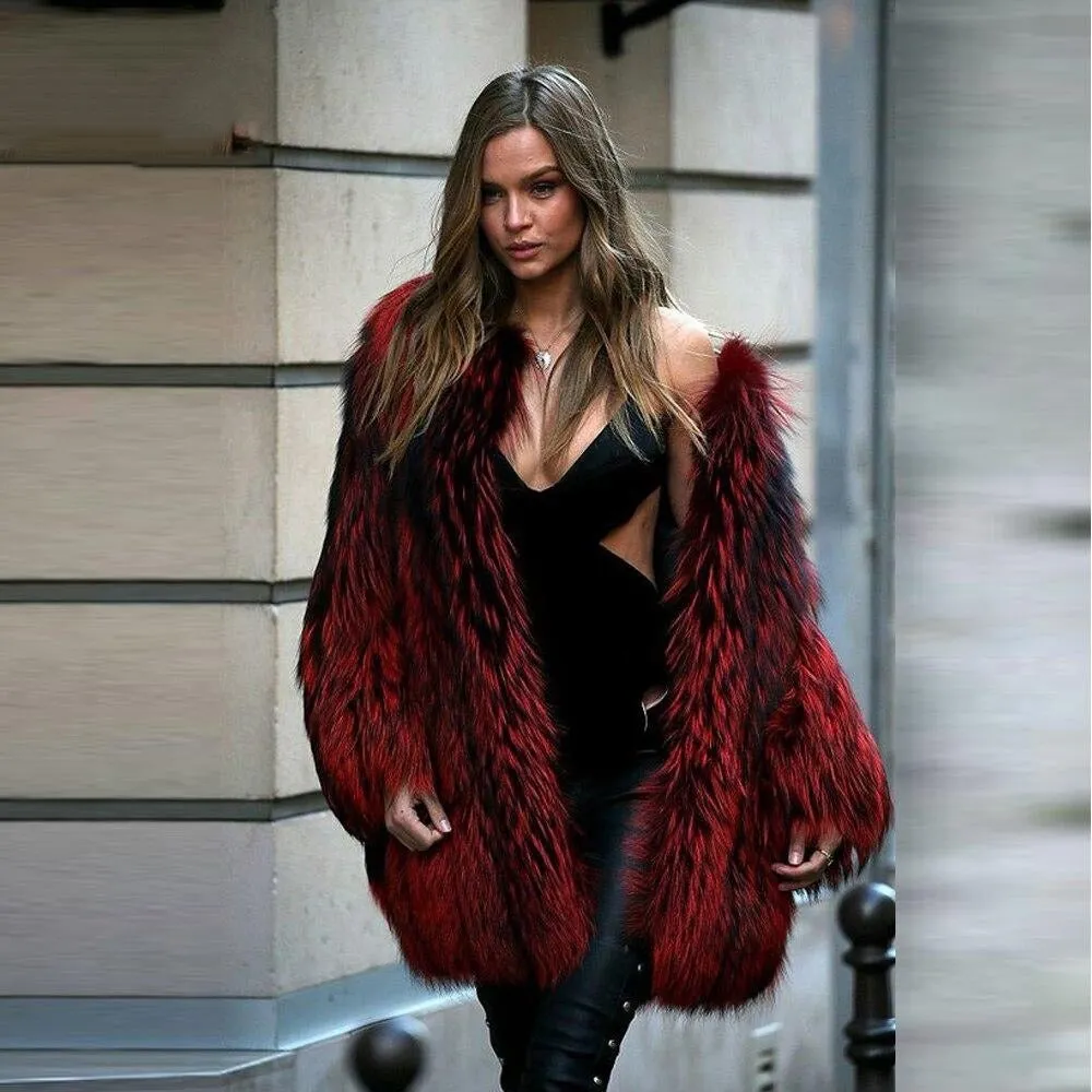 Fox Genuine Fur Coat "Stylish"