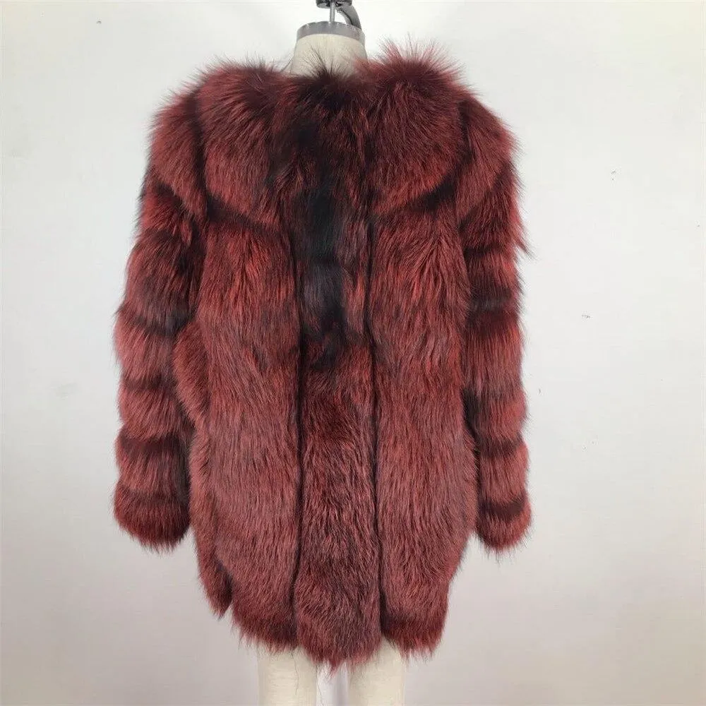 Fox Genuine Fur Coat "Stylish"