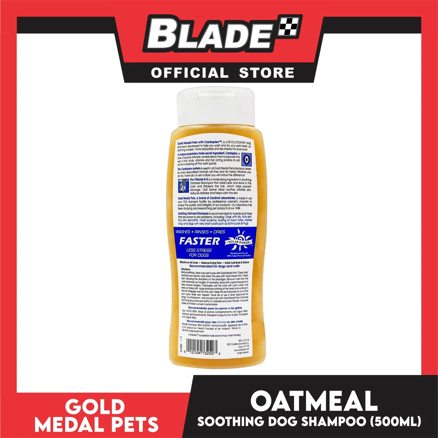 Gold Medal Pets Oatmeal Soothing Dog Shampoo 17oz Helps for Irritated Skin