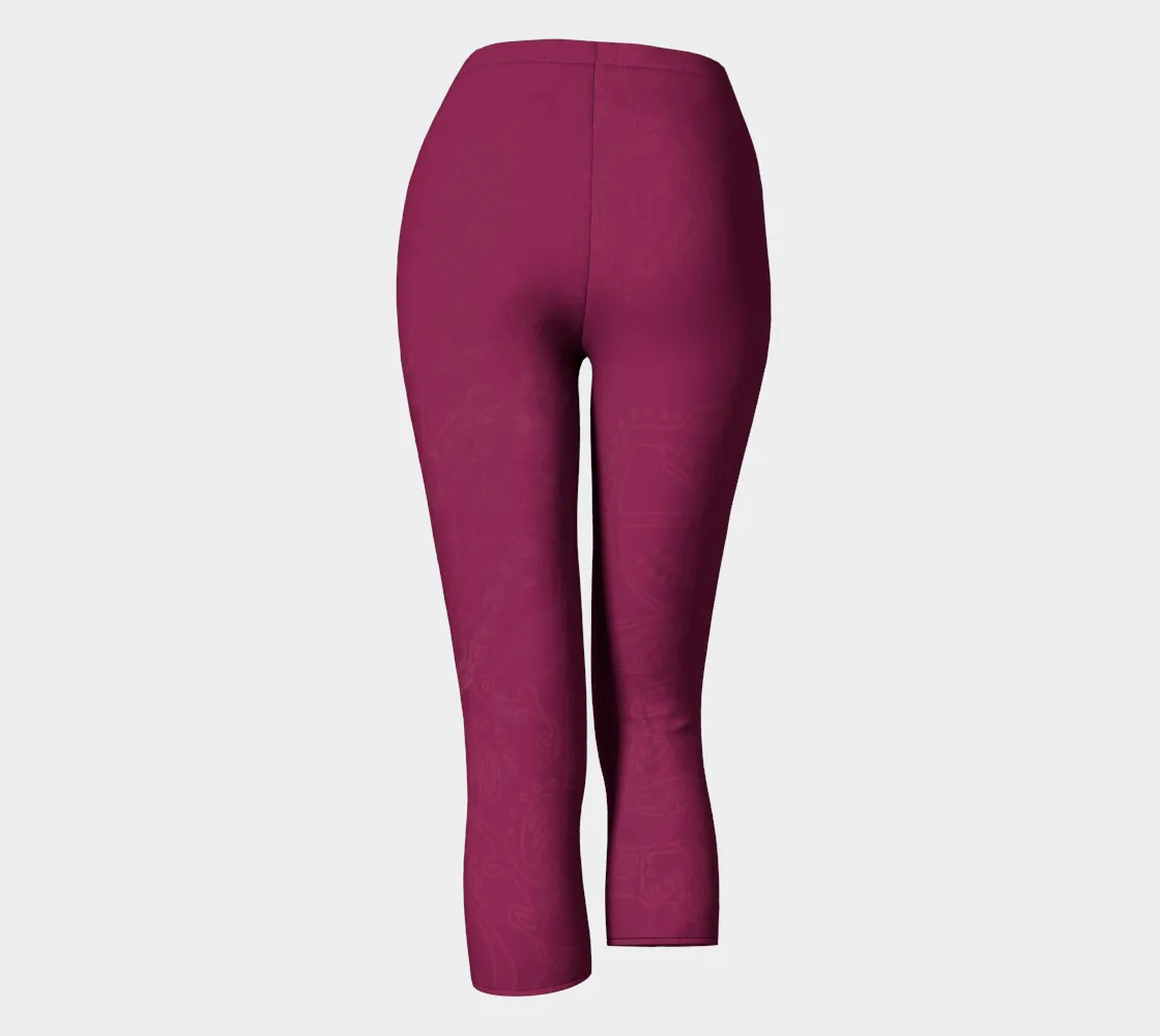 Good Vibes Magenta - Capris