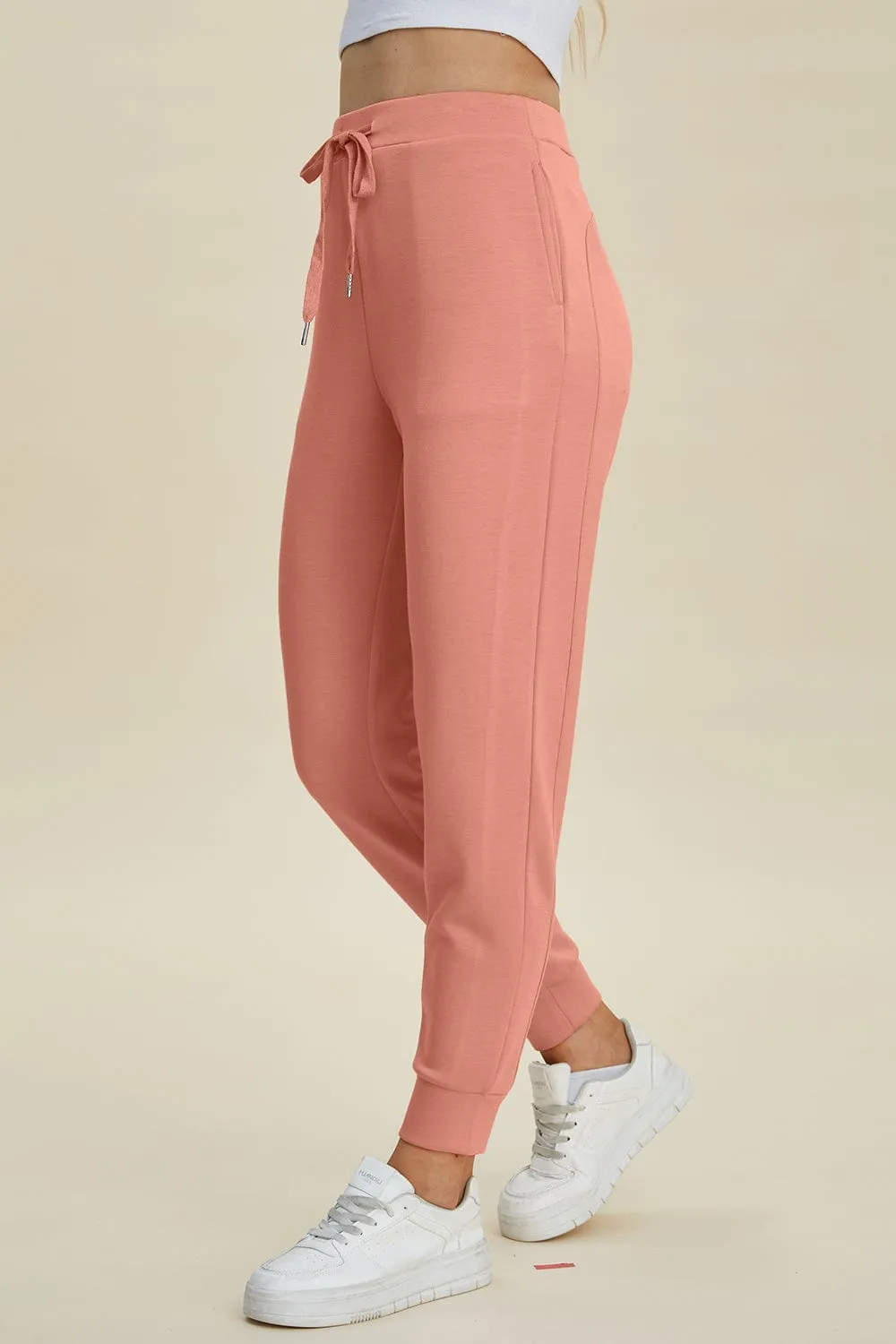 GYPSY - Air Scuba Drawstring High Waist Joggers by Basic Bae