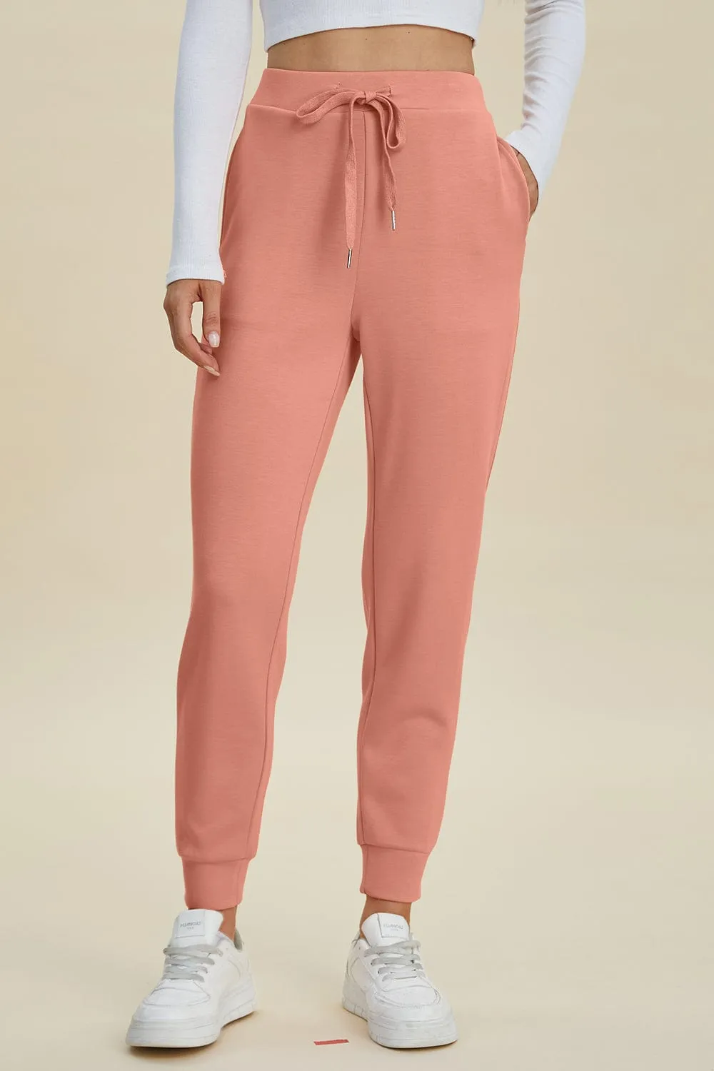GYPSY - Air Scuba Drawstring High Waist Joggers by Basic Bae