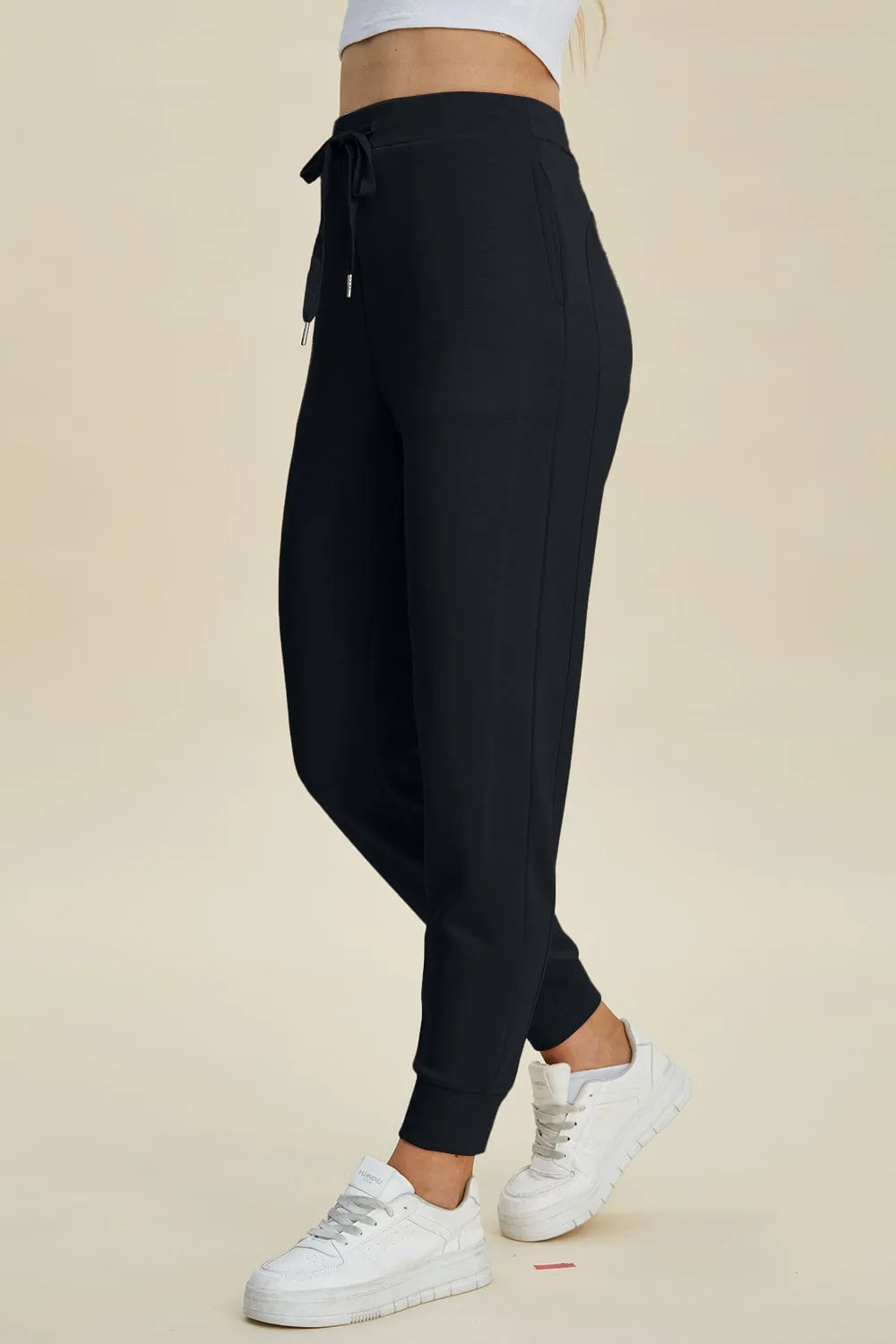 GYPSY - Air Scuba Drawstring High Waist Joggers by Basic Bae