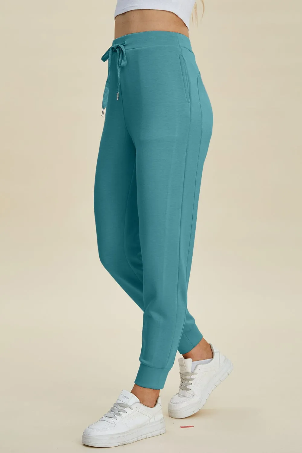 GYPSY - Air Scuba Drawstring High Waist Joggers by Basic Bae