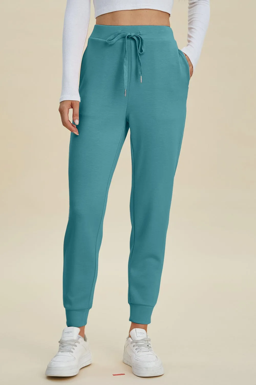 GYPSY - Air Scuba Drawstring High Waist Joggers by Basic Bae