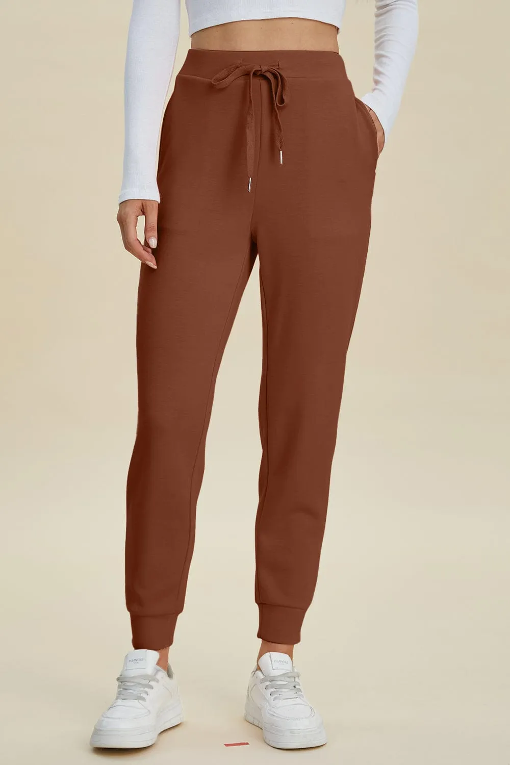 GYPSY - Air Scuba Drawstring High Waist Joggers by Basic Bae