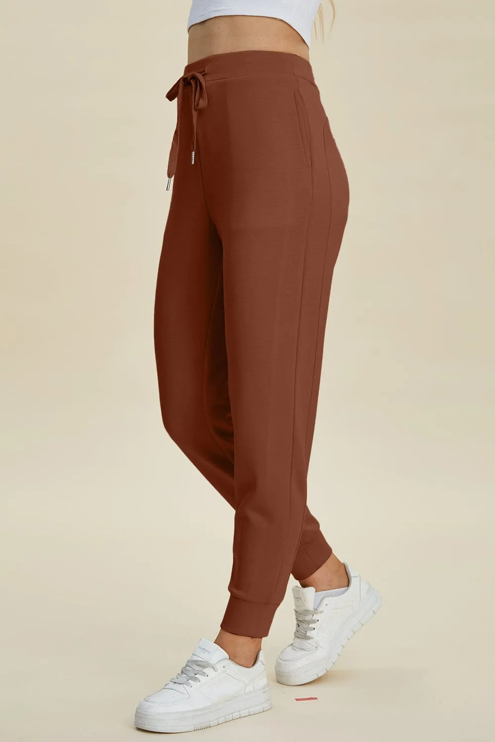 GYPSY - Air Scuba Drawstring High Waist Joggers by Basic Bae