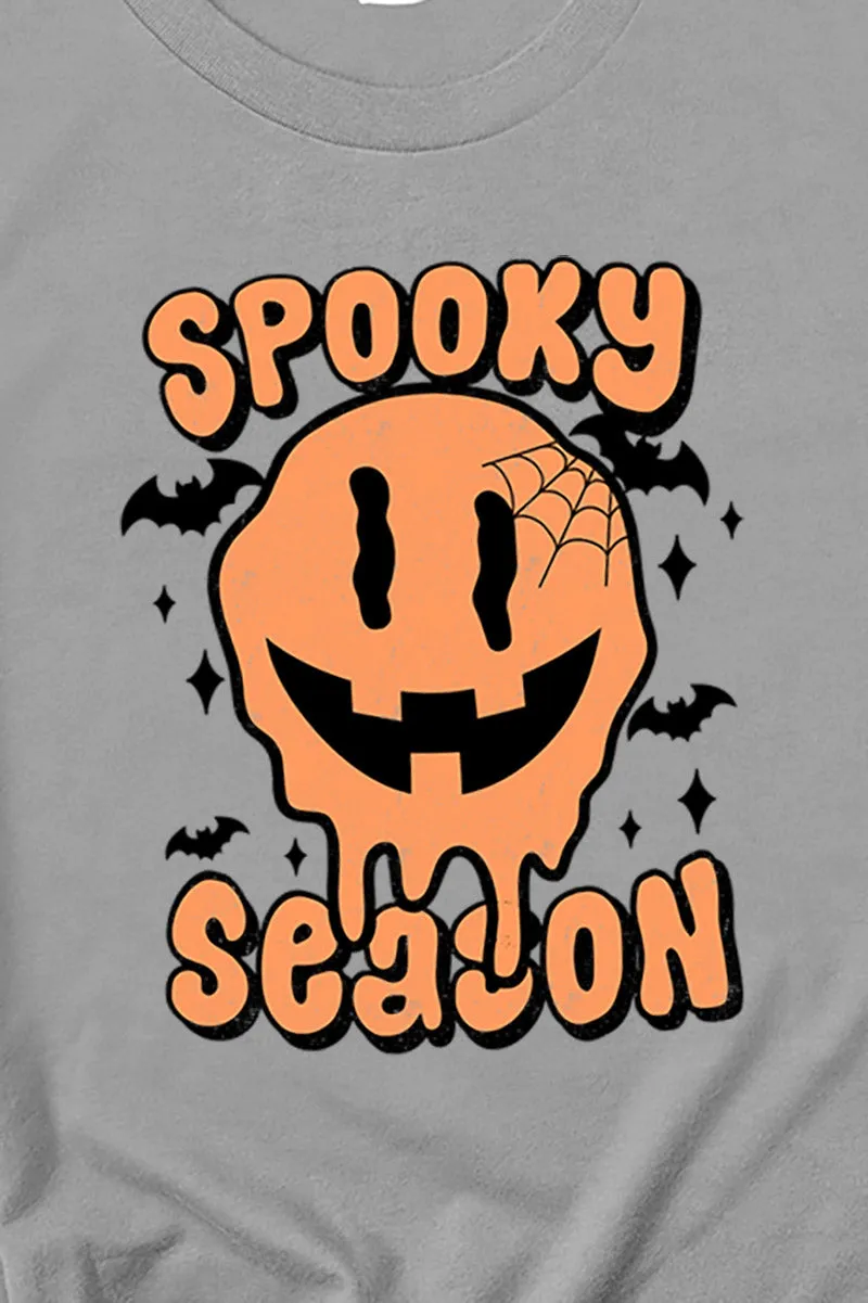 Happy Face Spooky Season Short Sleeve Relaxed Fit T-Shirt