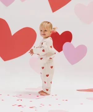 Heart Knit Pants- Ivory