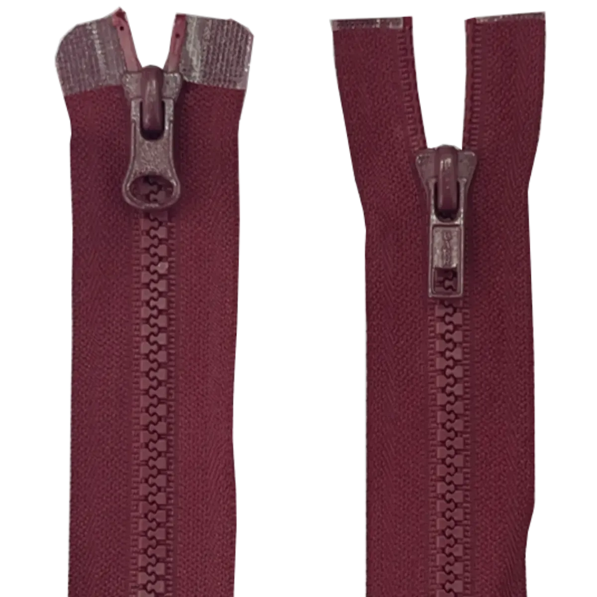 Heavy Duty Moulded Plastic Chunky 2 Way Zip 18" (45cm)