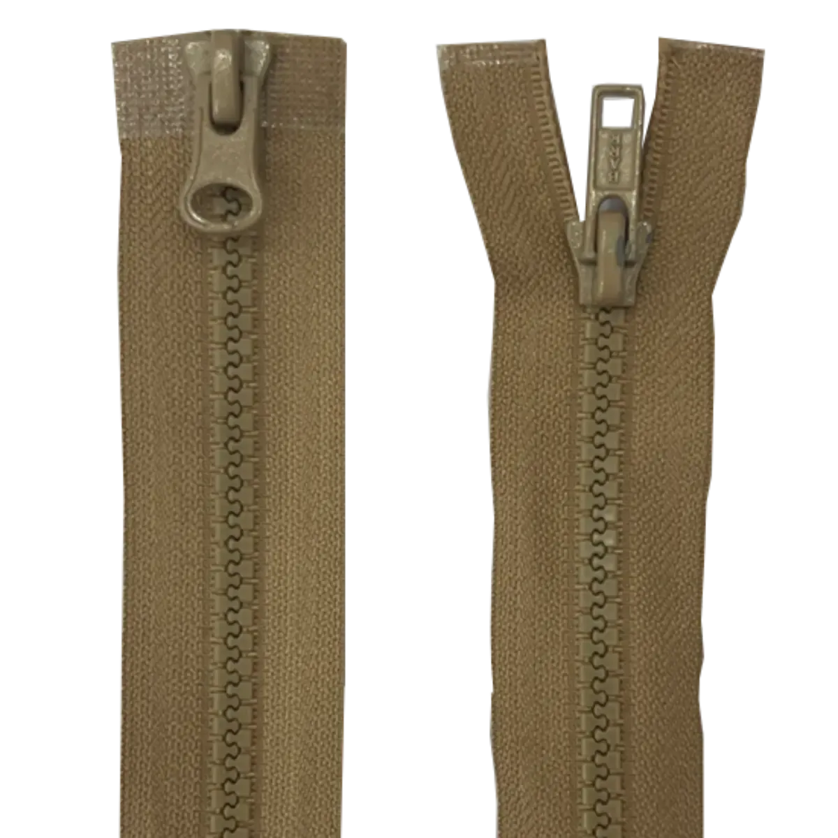 Heavy Duty Moulded Plastic Chunky 2 Way Zip 18" (45cm)