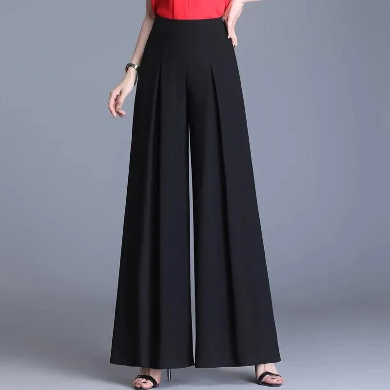 High Waist Wide Leg Trouser Pant