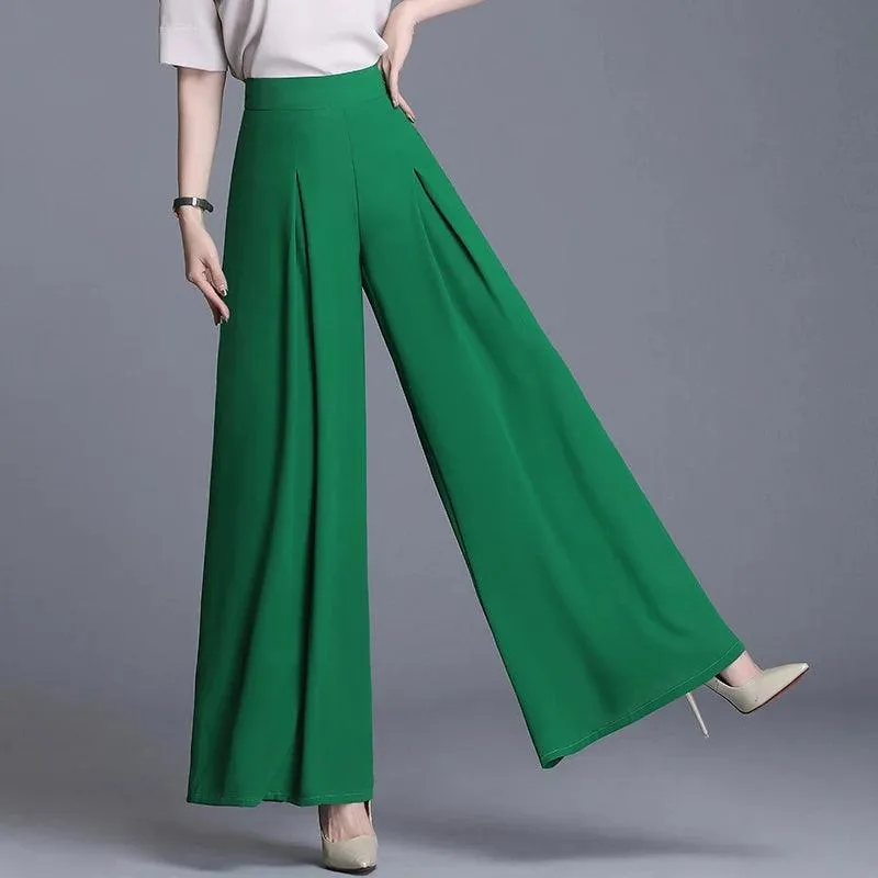 High Waist Wide Leg Trouser Pant