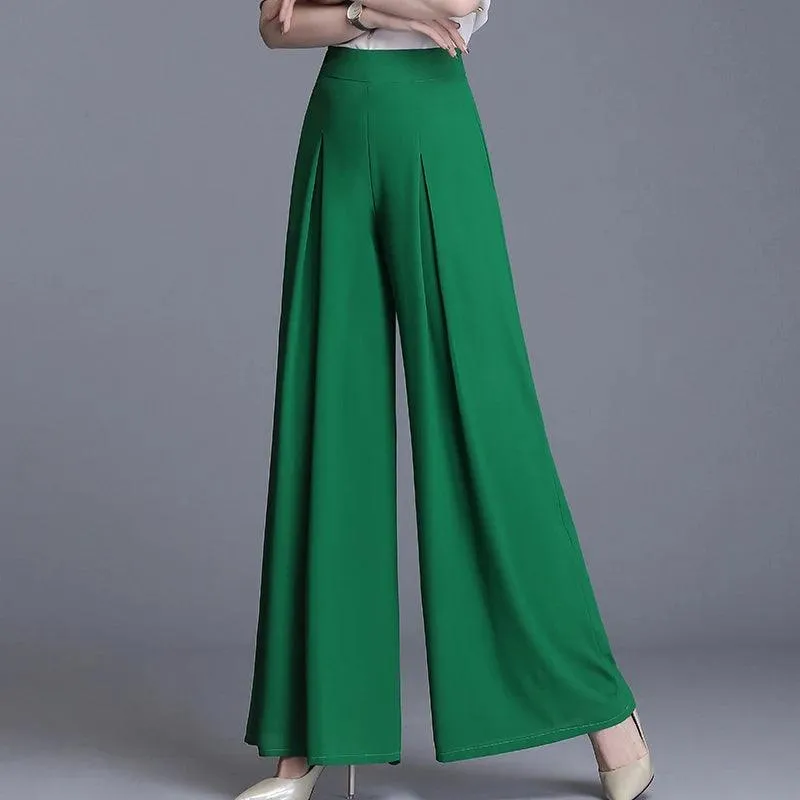 High Waist Wide Leg Trouser Pant