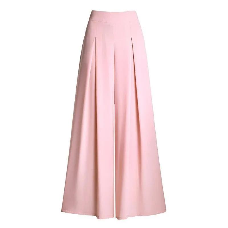 High Waist Wide Leg Trouser Pant