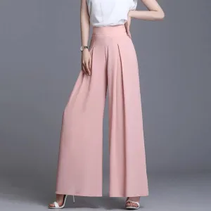 High Waist Wide Leg Trouser Pant