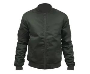 HoodLamb Men's Deep Army Green Classic Bomber #W18MCB2 NWT