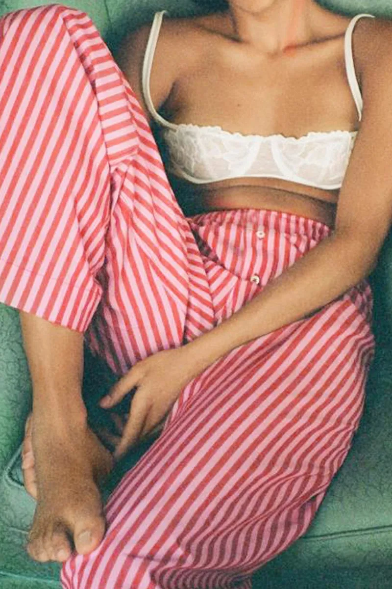 HPR1272 Striped Cozy Lounge Pants