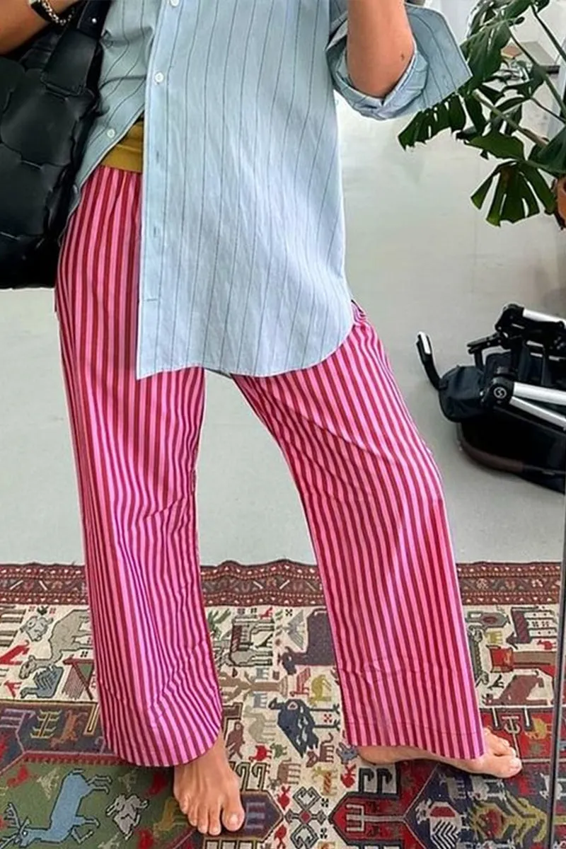 HPR1272 Striped Cozy Lounge Pants