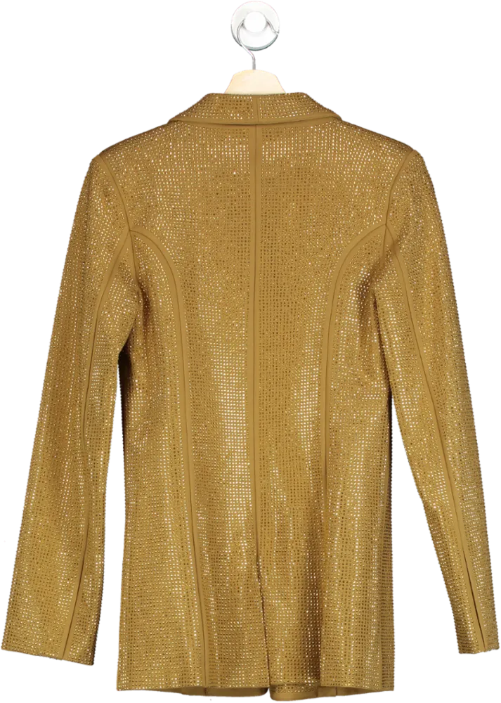 I.AM.GIA Gold Embellished Mariah Blazer UK S