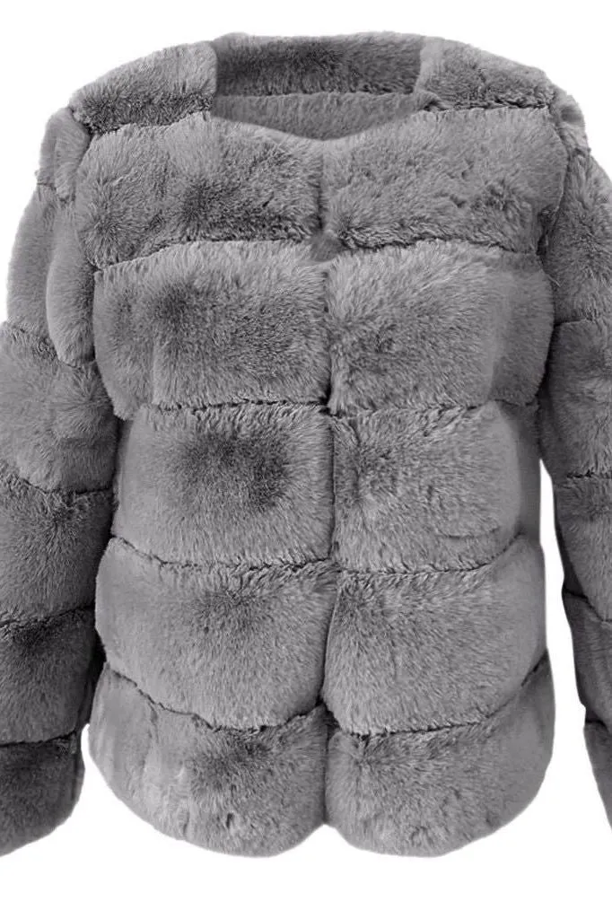 Imitation Fox Fur Coat
