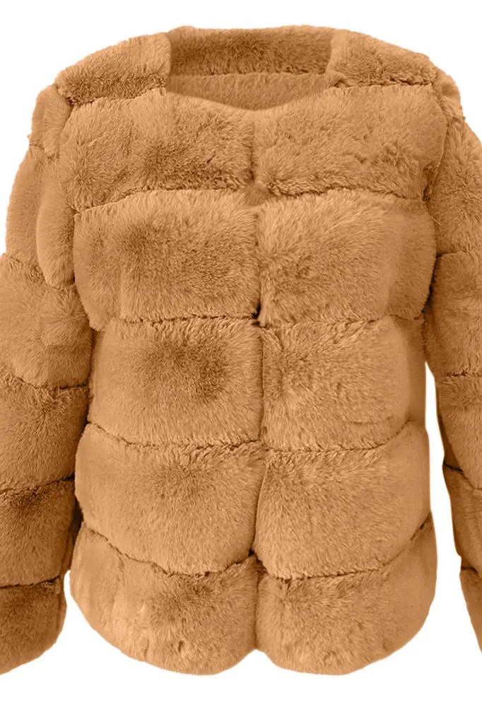 Imitation Fox Fur Coat