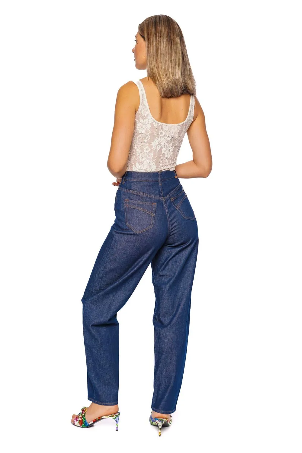 Ink Barrel Leg Stretch Denim Jean