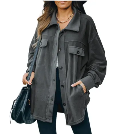 Isabella Fleece Jacket with Buttons