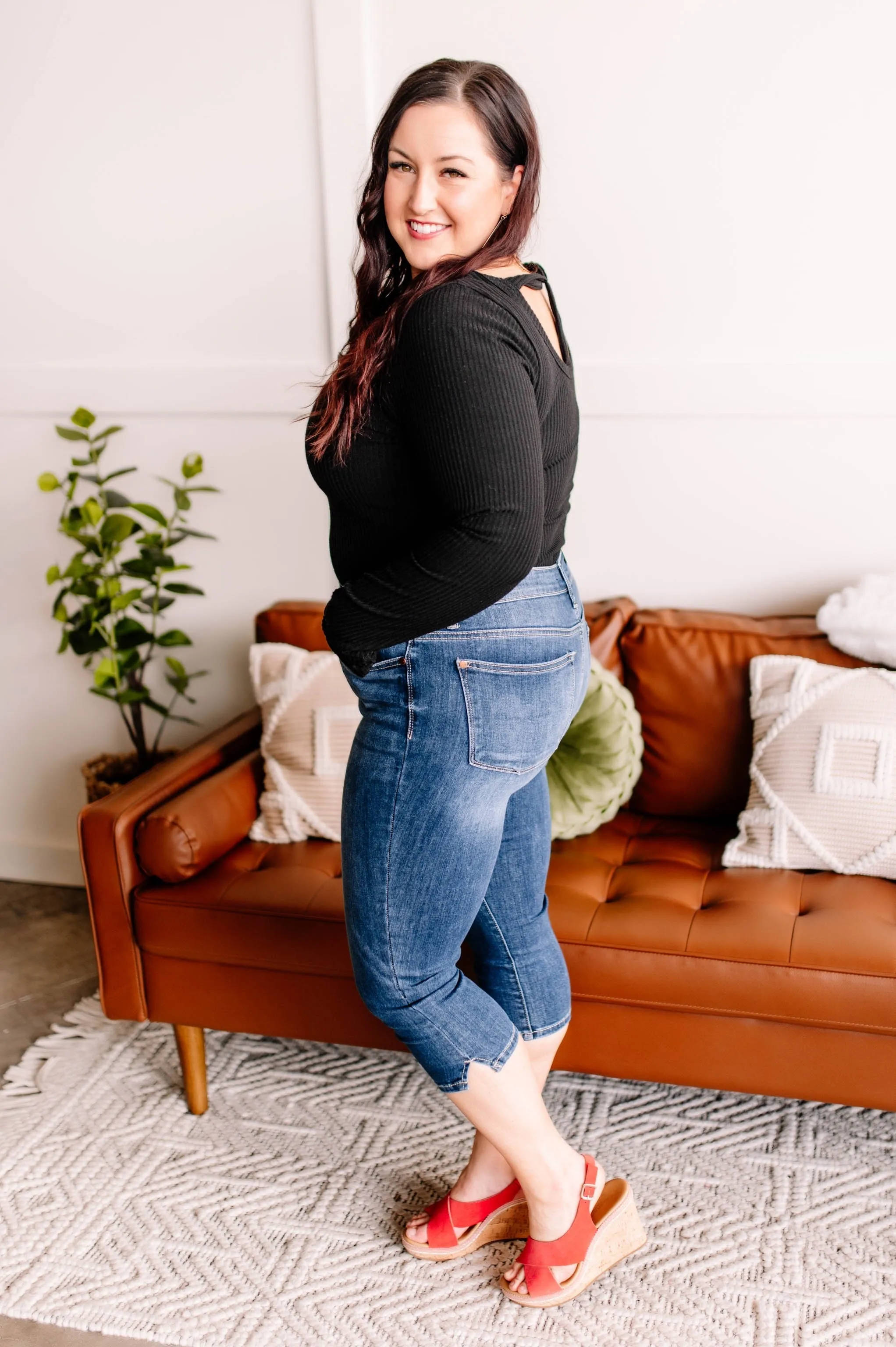 It's High Time Judy Blue Capri Jeans