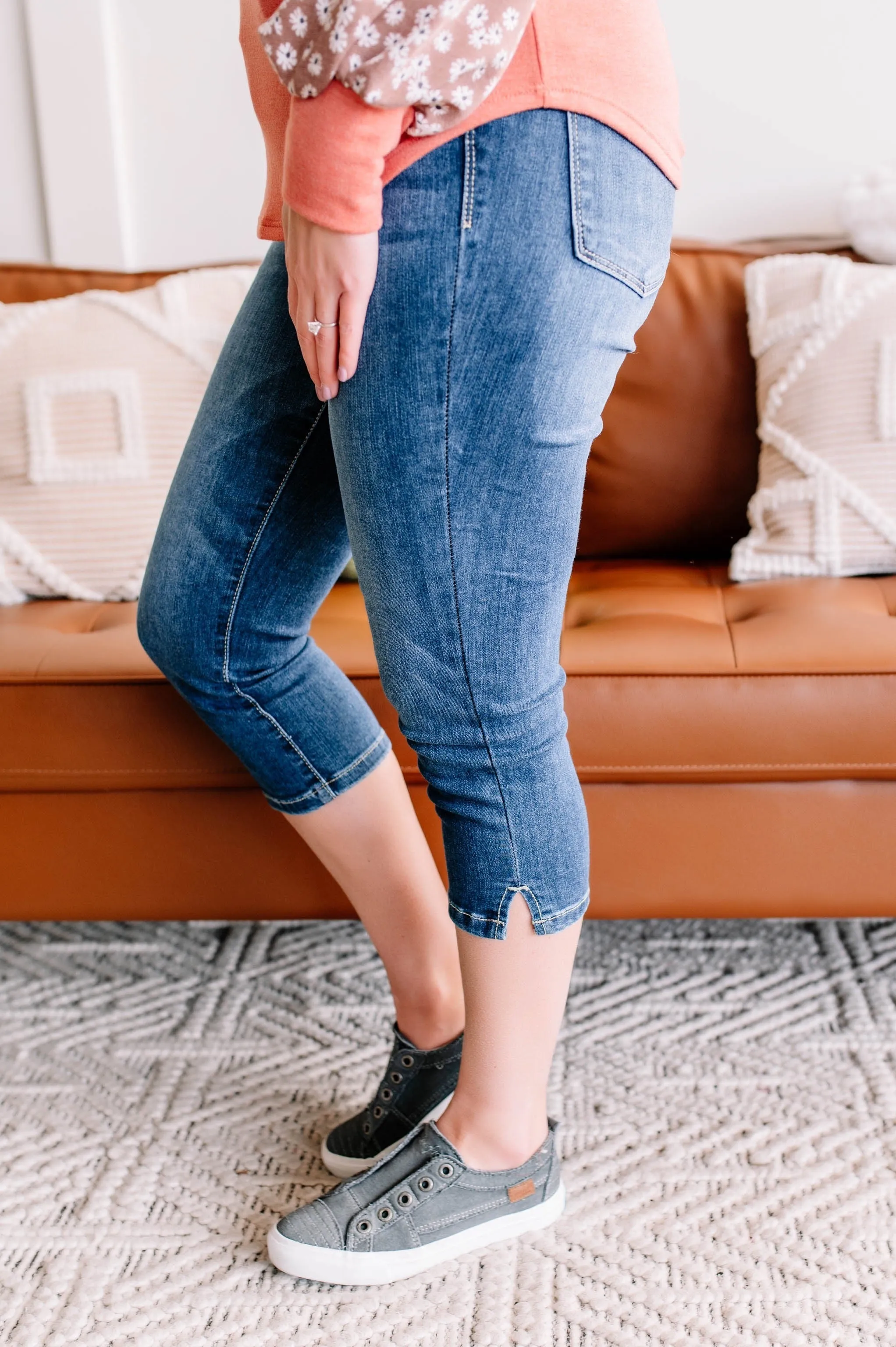It's High Time Judy Blue Capri Jeans