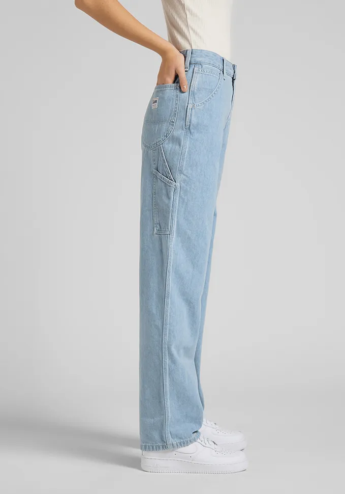 Jeans Mujer Tiro Alto Carpenter Relaxed Fit Light Robin