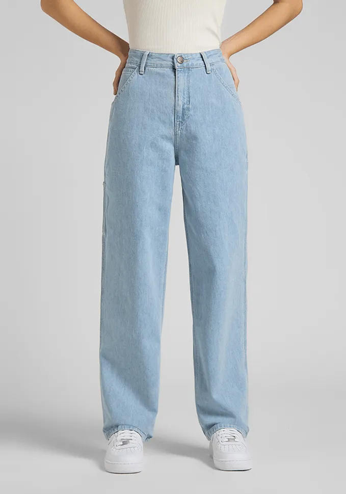 Jeans Mujer Tiro Alto Carpenter Relaxed Fit Light Robin