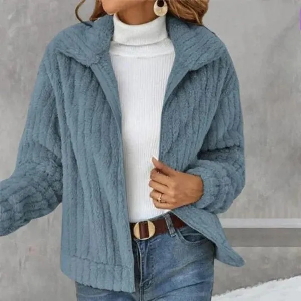 Jenni - Casual Plush Cardigan