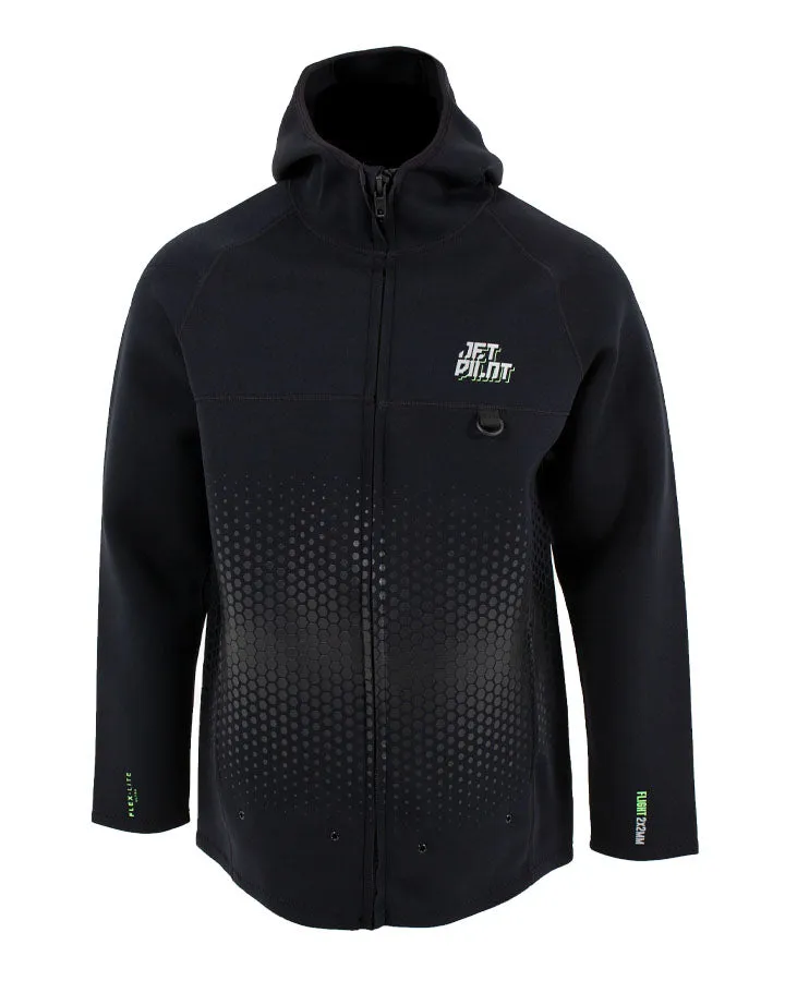 Jetpilot Flight Mens Hooded Tour Coat - Black