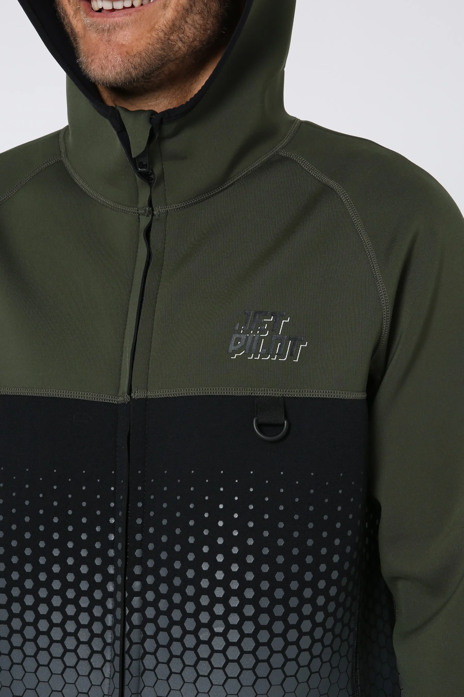 Jetpilot Flight Mens Hooded Tour Coat - Sage