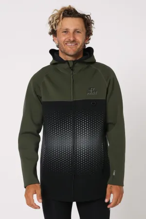 Jetpilot Flight Mens Hooded Tour Coat - Sage