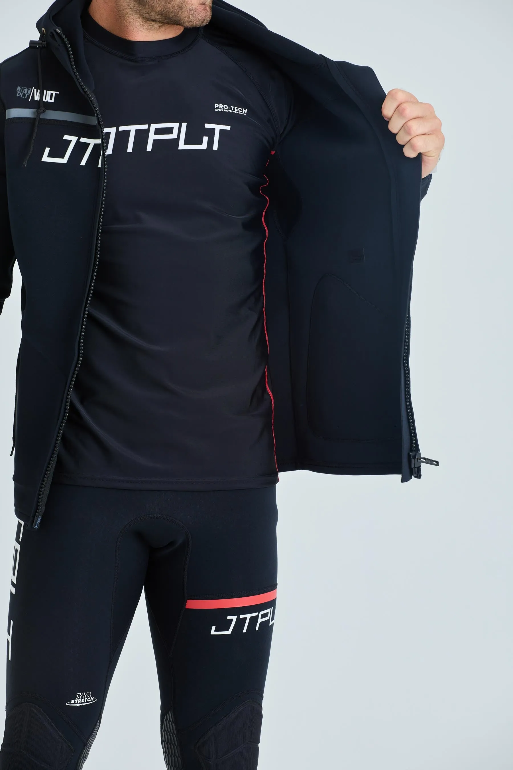 Jetpilot RX Vault Mens Tour Coat - Black/White
