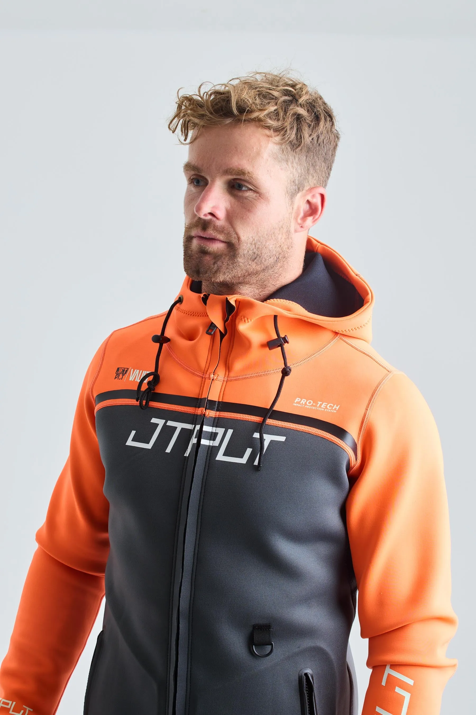 Jetpilot RX Vault Mens Tour Coat - Char/Orange