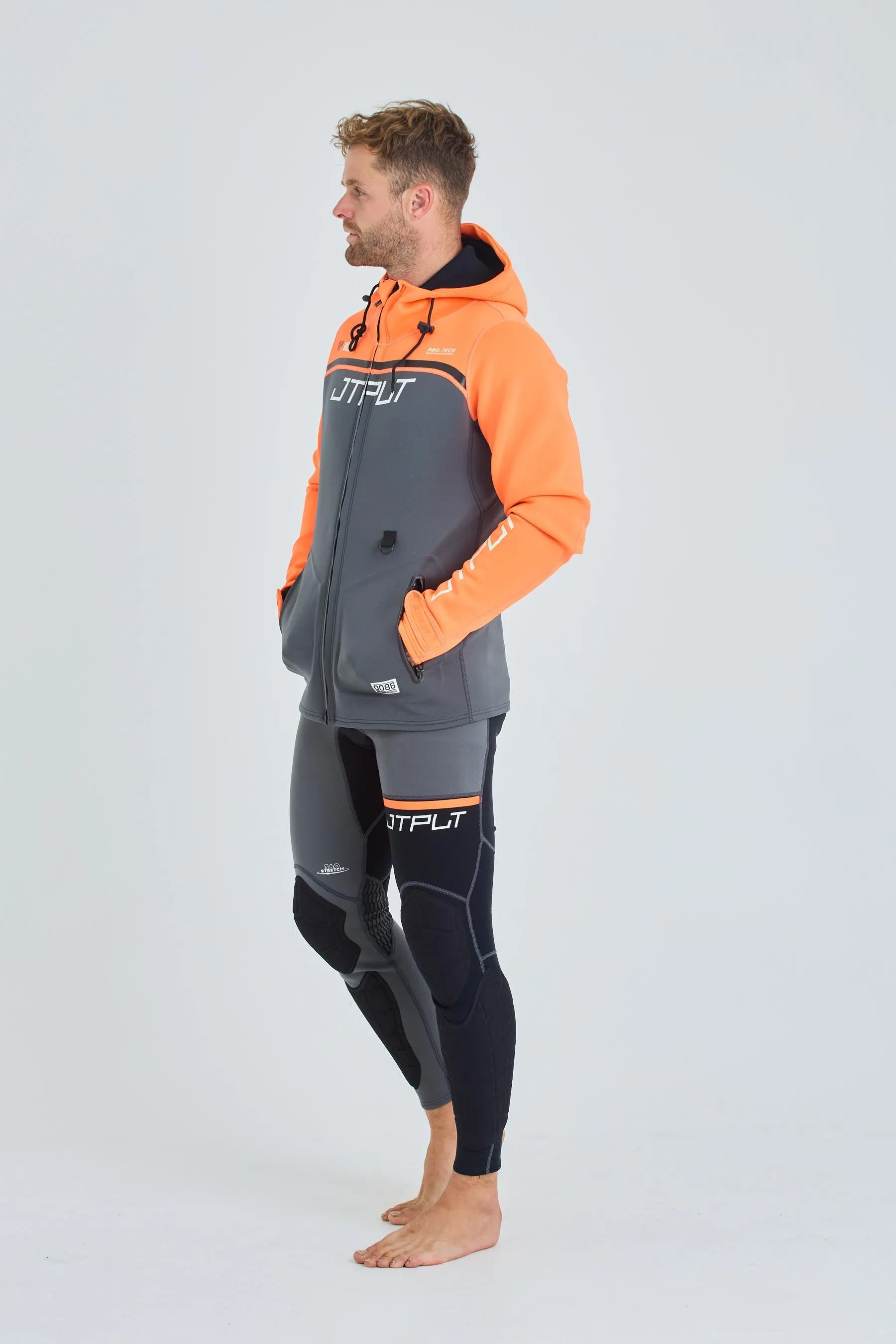 Jetpilot RX Vault Mens Tour Coat - Char/Orange