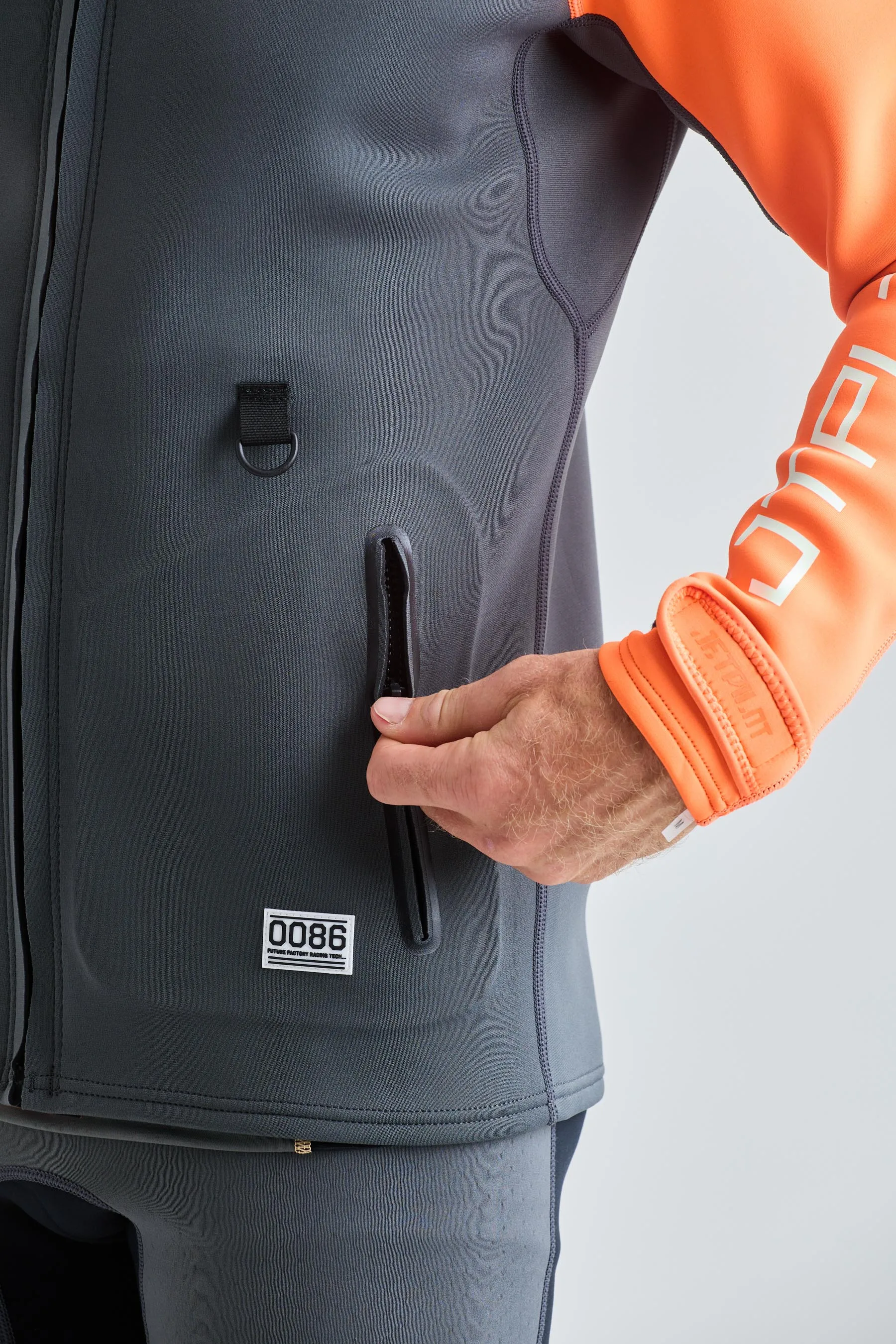 Jetpilot RX Vault Mens Tour Coat - Char/Orange