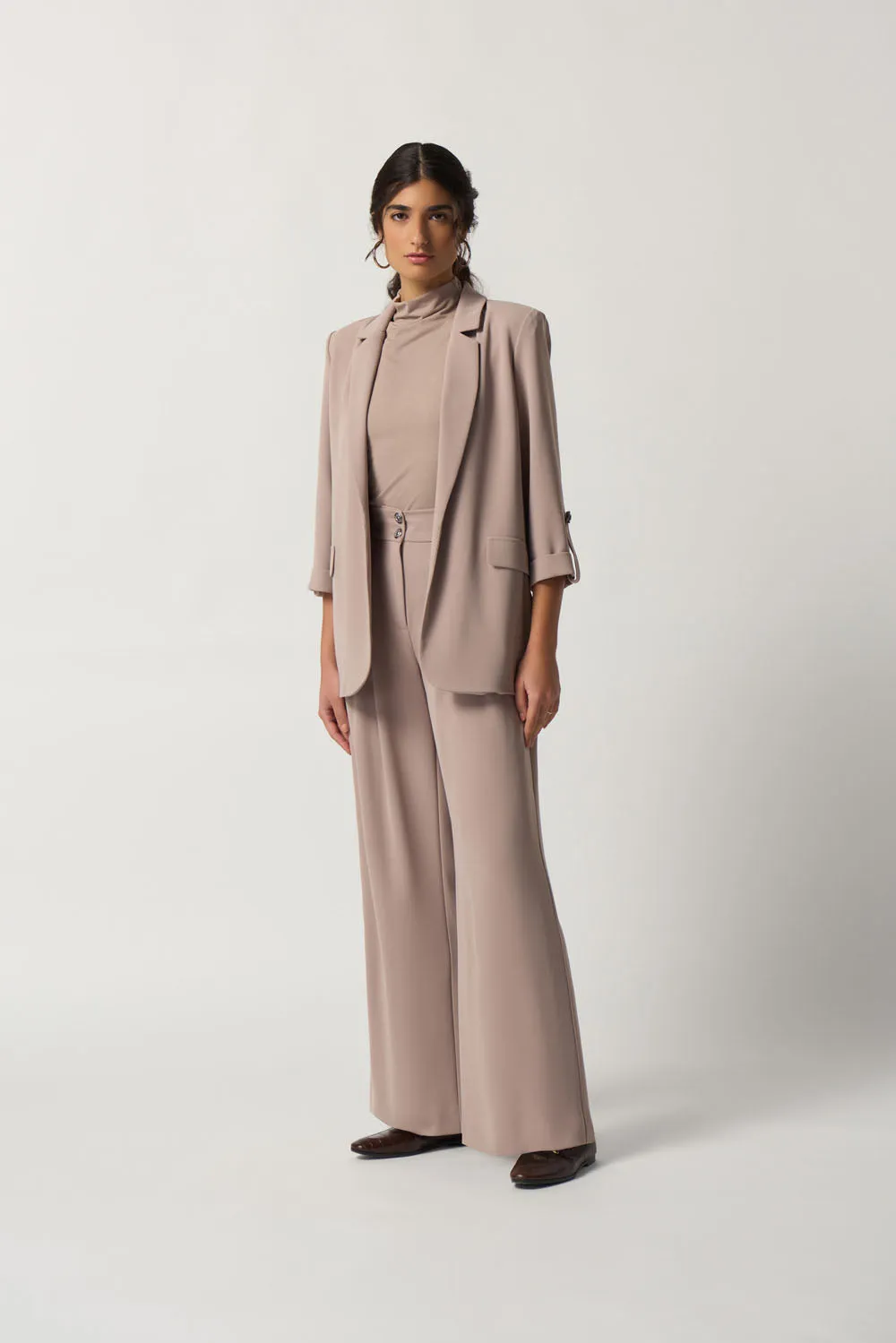Joseph Ribkoff Latte Notched Collar Blazer Style 233038
